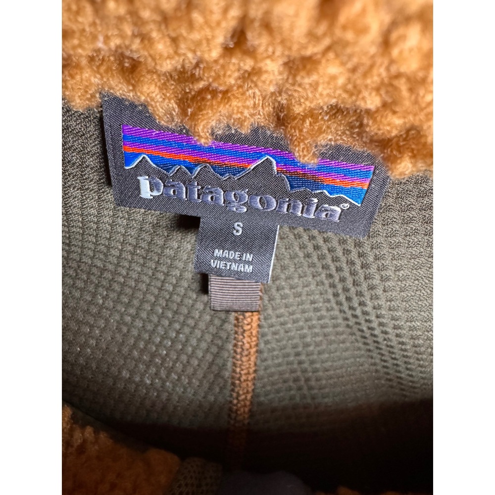 Patagonia Classic Retro-X Fleece Jacket Hiking Mens Small Brown Tan 23056 NEW - Picture 3 of 6